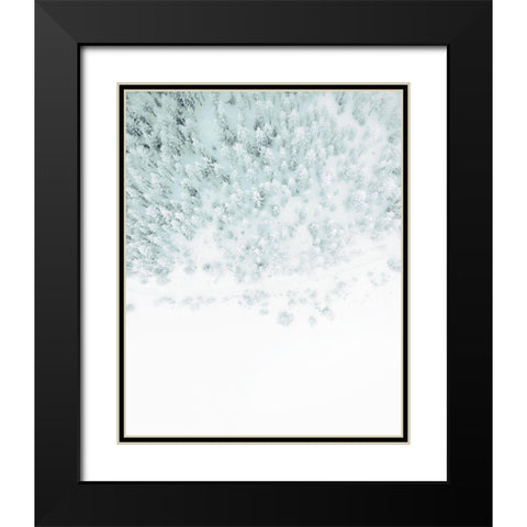 Winter Wonderland Black Modern Wood Framed Art Print with Double Matting by Straatsma, Leah