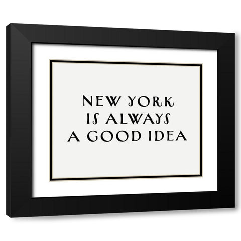 NEW YORK GOOD IDEA Black Modern Wood Framed Art Print with Double Matting by Straatsma, Leah