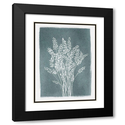 Pressed Lavender Black Modern Wood Framed Art Print with Double Matting by Straatsma, Leah
