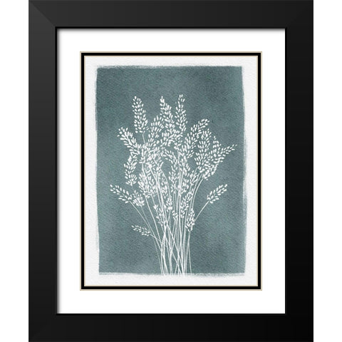 Pressed Lavender Black Modern Wood Framed Art Print with Double Matting by Straatsma, Leah