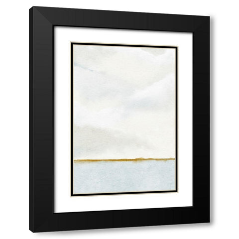 Morning View From The Dock 1 Black Modern Wood Framed Art Print with Double Matting by Straatsma, Leah