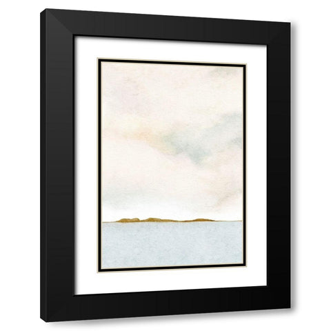 Morning View From The Dock 2 Black Modern Wood Framed Art Print with Double Matting by Straatsma, Leah