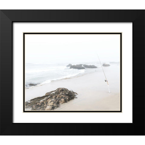 Gone Fishing Black Modern Wood Framed Art Print with Double Matting by Straatsma, Leah