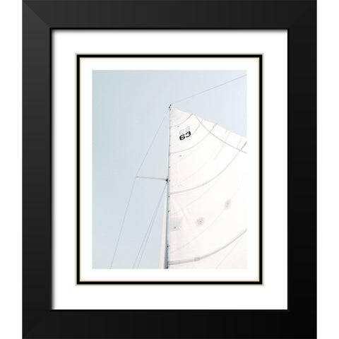 Sailboat Black Modern Wood Framed Art Print with Double Matting by Straatsma, Leah