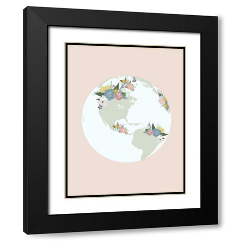 Beautiful Earth Black Modern Wood Framed Art Print with Double Matting by Straatsma, Leah