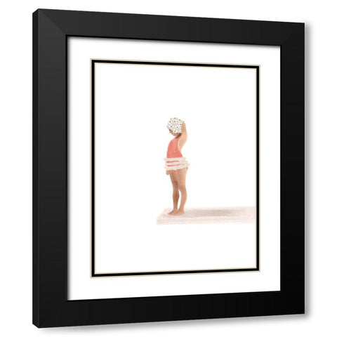 Take The Plunge Black Modern Wood Framed Art Print with Double Matting by Straatsma, Leah