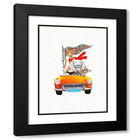 Need 4 Speed Black Modern Wood Framed Art Print with Double Matting by Straatsma, Leah