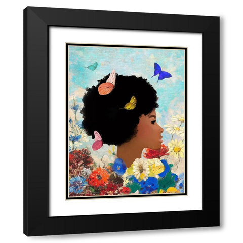 Equality Garden Black Modern Wood Framed Art Print with Double Matting by Straatsma, Leah