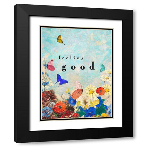 Feeling Good Black Modern Wood Framed Art Print with Double Matting by Straatsma, Leah