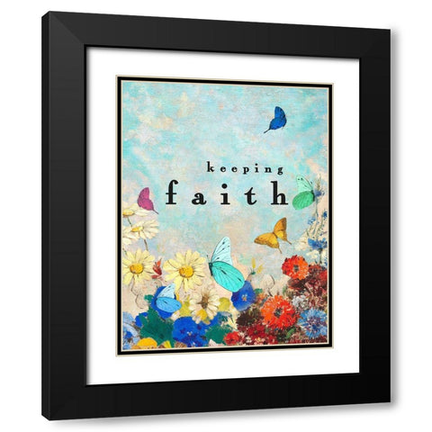 Keeping Faith Black Modern Wood Framed Art Print with Double Matting by Straatsma, Leah