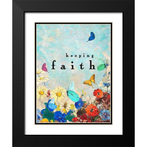 Keeping Faith Black Modern Wood Framed Art Print with Double Matting by Straatsma, Leah