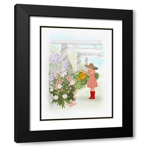 Plant Lady Black Modern Wood Framed Art Print with Double Matting by Straatsma, Leah