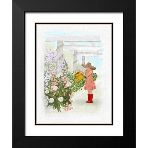 Plant Lady Black Modern Wood Framed Art Print with Double Matting by Straatsma, Leah
