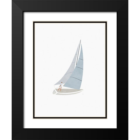 Learning The Ropes Black Modern Wood Framed Art Print with Double Matting by Straatsma, Leah