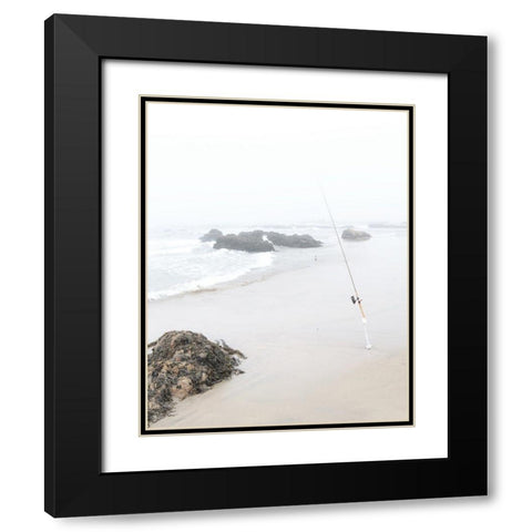 Gone Fishing Black Modern Wood Framed Art Print with Double Matting by Straatsma, Leah