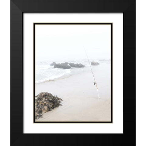Gone Fishing Black Modern Wood Framed Art Print with Double Matting by Straatsma, Leah
