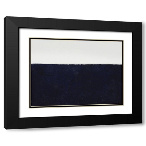 Blue Oyster Black Modern Wood Framed Art Print with Double Matting by Straatsma, Leah
