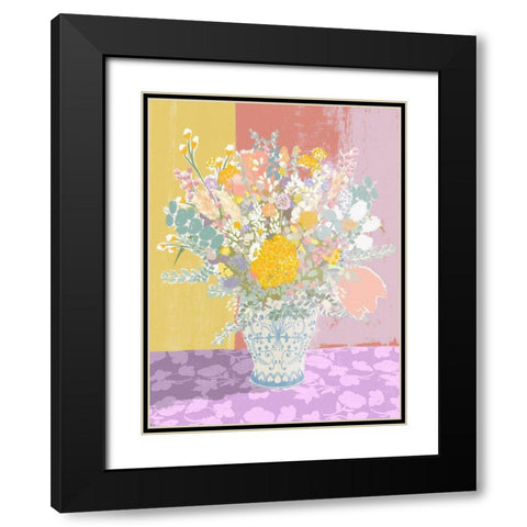 The Loveliest Bouquet Black Modern Wood Framed Art Print with Double Matting by Straatsma, Leah