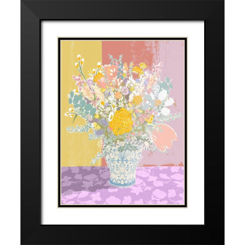 The Loveliest Bouquet Black Modern Wood Framed Art Print with Double Matting by Straatsma, Leah