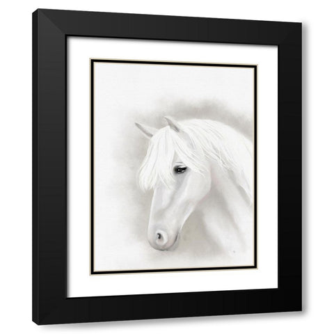 Majestic Horse Black Modern Wood Framed Art Print with Double Matting by Straatsma, Leah