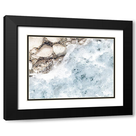 Rocky Shore 1 Black Modern Wood Framed Art Print with Double Matting by Straatsma, Leah