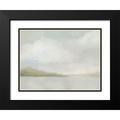 A Tranquil Morning Black Modern Wood Framed Art Print with Double Matting by Straatsma, Leah