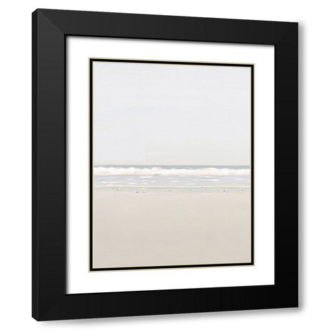 Collecting Rocks At Sunrise Black Modern Wood Framed Art Print with Double Matting by Straatsma, Leah