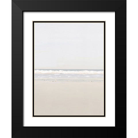 Collecting Rocks At Sunrise Black Modern Wood Framed Art Print with Double Matting by Straatsma, Leah