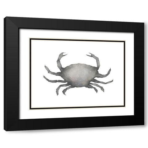 Grey Crab Black Modern Wood Framed Art Print with Double Matting by Straatsma, Leah