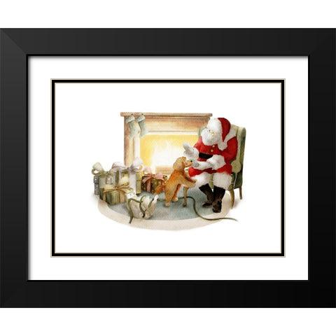 A Good Puppy Black Modern Wood Framed Art Print with Double Matting by Straatsma, Leah