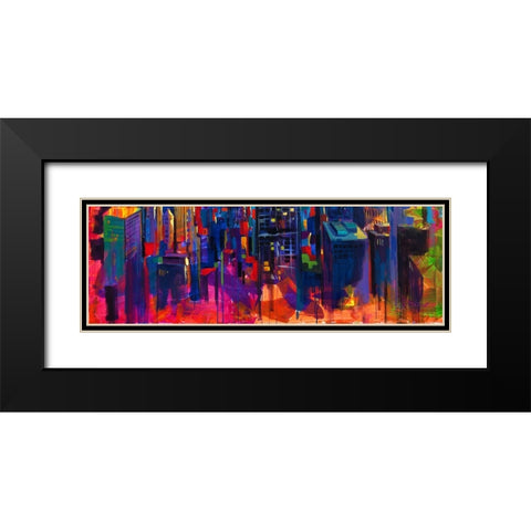 Power Bank 2 Black Modern Wood Framed Art Print with Double Matting by Holzner, Renate