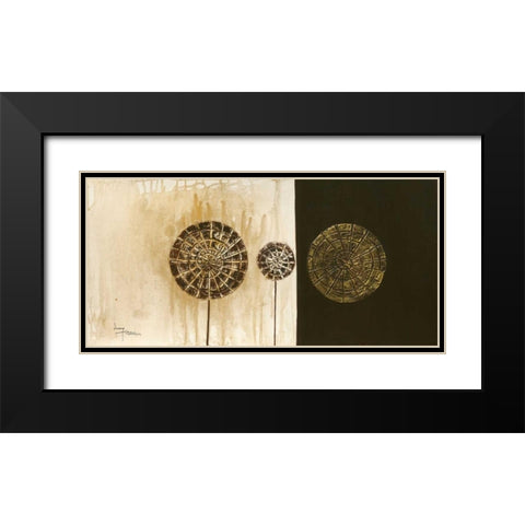 Lollies 2 Black Modern Wood Framed Art Print with Double Matting by Umang