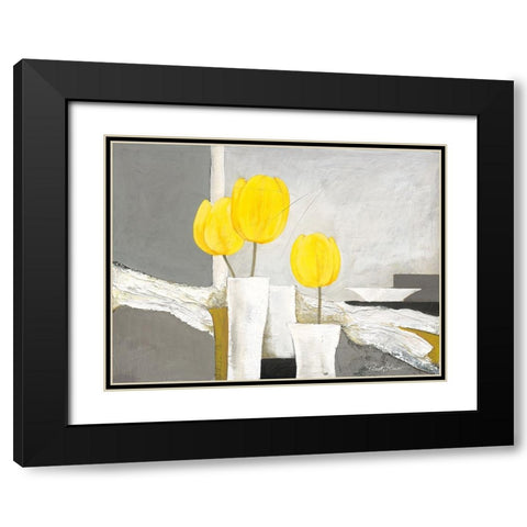Effective Interior Black Modern Wood Framed Art Print with Double Matting by May