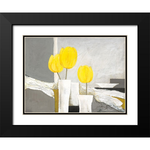Effective Interior Black Modern Wood Framed Art Print with Double Matting by May