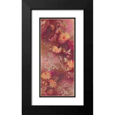 Marooned Florals Black Modern Wood Framed Art Print with Double Matting by May