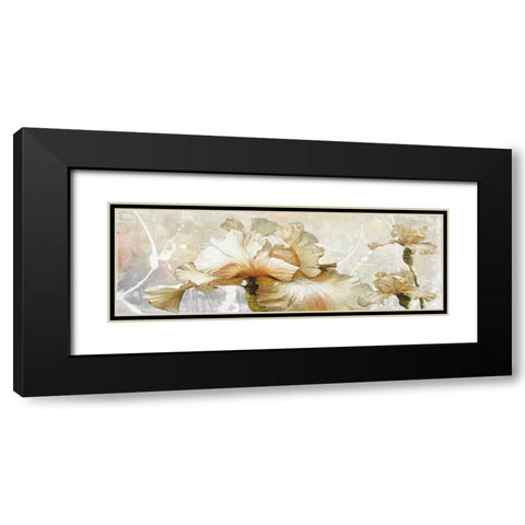 Floral Delight Black Modern Wood Framed Art Print with Double Matting by May