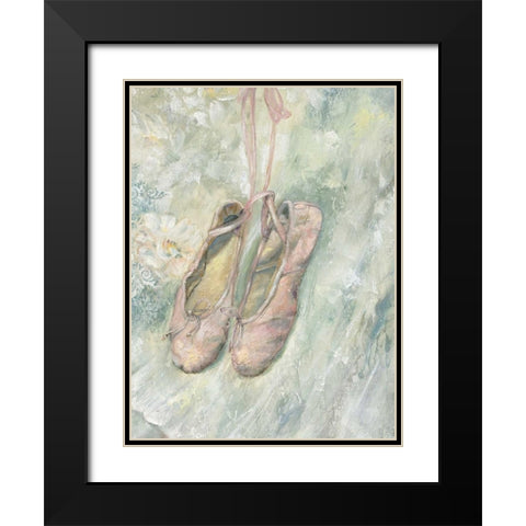 Ready To Dance 82566 Black Modern Wood Framed Art Print with Double Matting by May