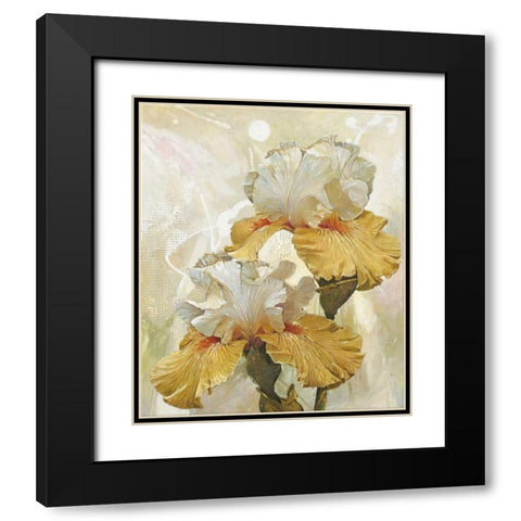 Flowers For The Queen Black Modern Wood Framed Art Print with Double Matting by May