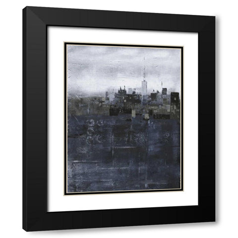 Steal City Black Modern Wood Framed Art Print with Double Matting by May