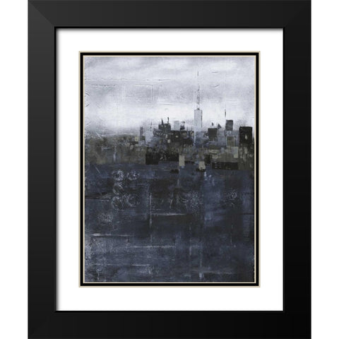 Steal City Black Modern Wood Framed Art Print with Double Matting by May