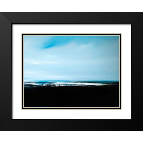 At Sea Black Modern Wood Framed Art Print with Double Matting by Timmington