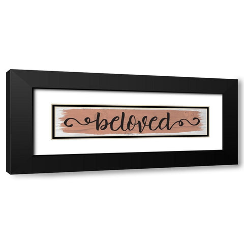 Curly Cue Color Signs 2 Black Modern Wood Framed Art Print with Double Matting by Hogan, Melody