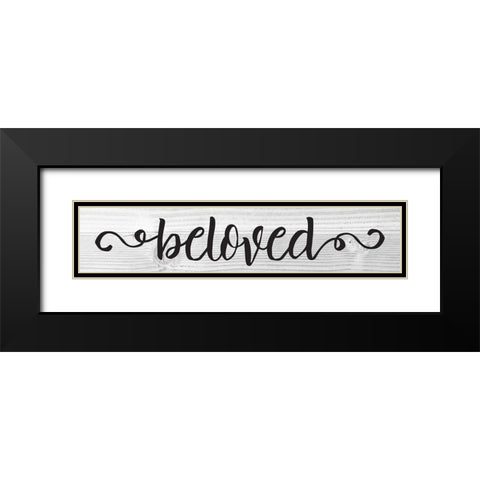 Curly Cue Signs 2 Black Modern Wood Framed Art Print with Double Matting by Hogan, Melody