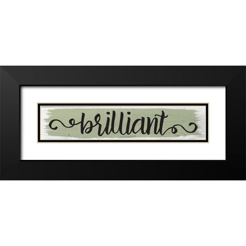 Curly Cue Color Signs 3 Black Modern Wood Framed Art Print with Double Matting by Hogan, Melody