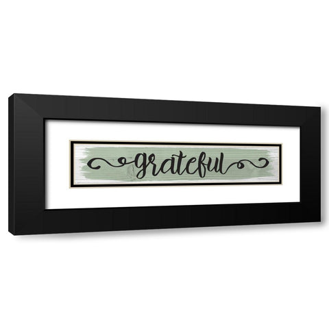 Curly Cue Color Signs 5 Black Modern Wood Framed Art Print with Double Matting by Hogan, Melody