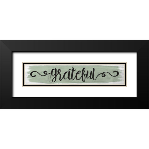 Curly Cue Color Signs 5 Black Modern Wood Framed Art Print with Double Matting by Hogan, Melody