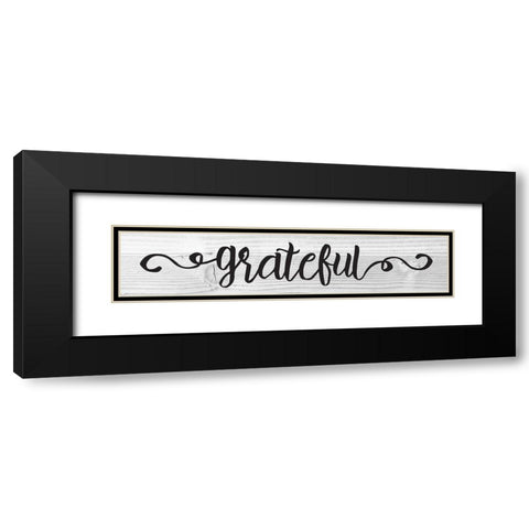 Curly Cue Signs 5 Black Modern Wood Framed Art Print with Double Matting by Hogan, Melody