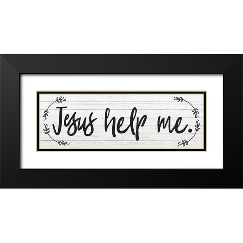 God Bless 4 Black Modern Wood Framed Art Print with Double Matting by Hogan, Melody