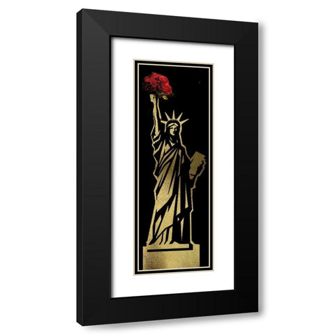 NYC Glam 6 Black Modern Wood Framed Art Print with Double Matting by Hogan, Melody