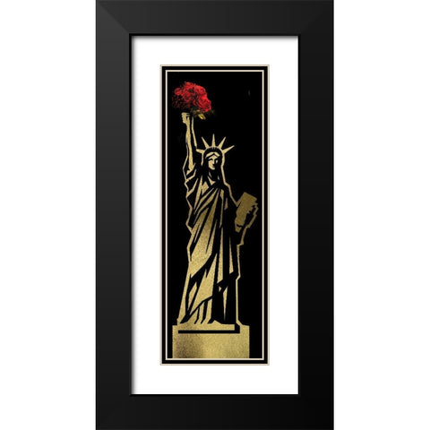 NYC Glam 6 Black Modern Wood Framed Art Print with Double Matting by Hogan, Melody